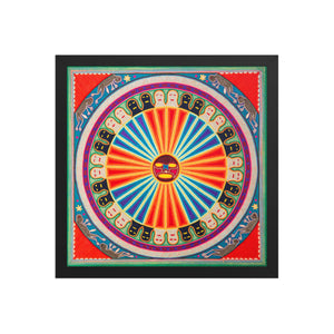 Huichol Yarn Painting Print • L - 091 - Huichol Arts