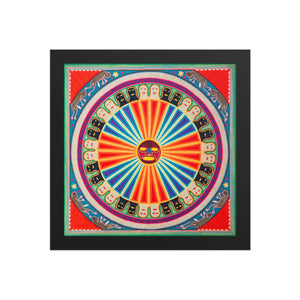 Huichol Yarn Painting Print • L - 091 - Huichol Arts