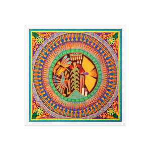 Huichol Yarn Painting Print • L - 092 - Huichol Arts