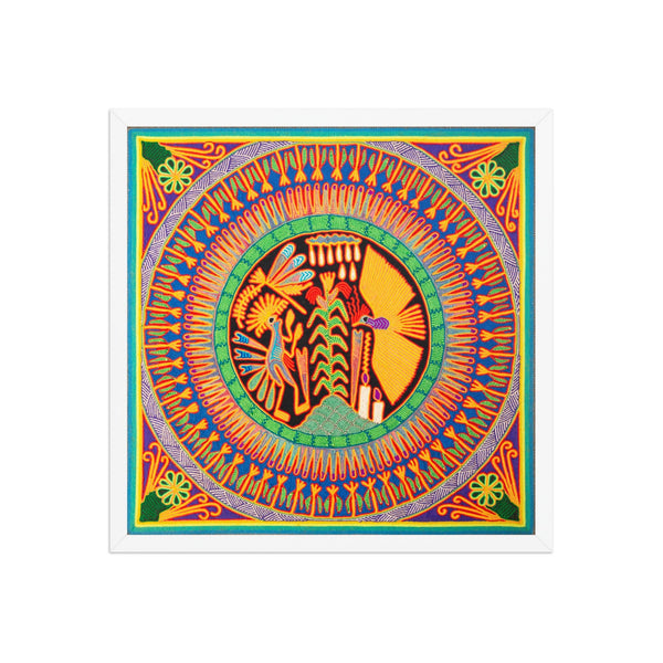 Huichol Yarn Painting Print • L - 092 - Huichol Arts