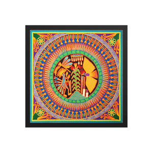 Huichol Yarn Painting Print • L - 092 - Huichol Arts