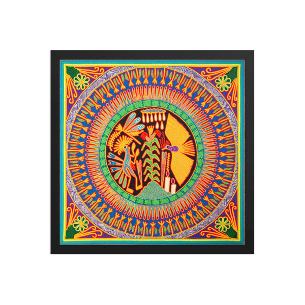 Huichol Yarn Painting Print • L - 092 - Huichol Arts
