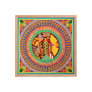 Huichol Yarn Painting Print • L - 092 - Huichol Arts