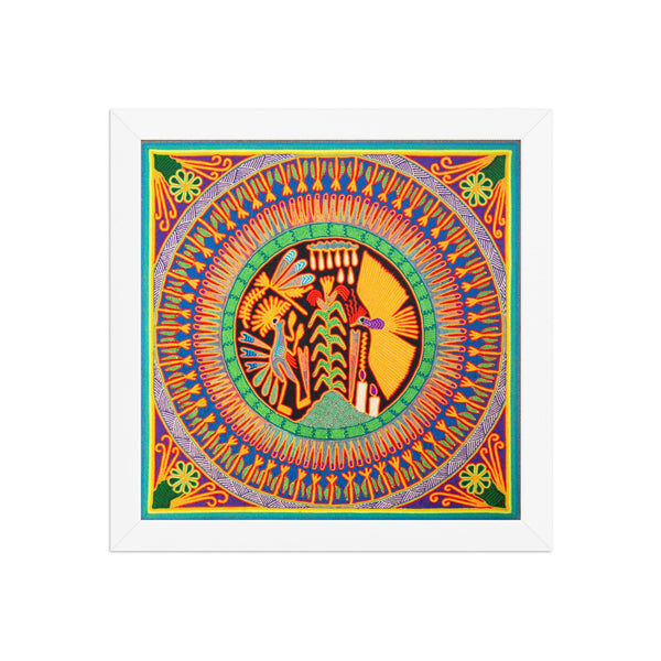 Huichol Yarn Painting Print • L - 092 - Huichol Arts