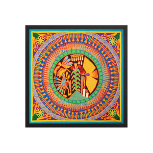 Huichol Yarn Painting Print • L - 092 - Huichol Arts
