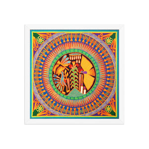 Huichol Yarn Painting Print • L - 092 - Huichol Arts