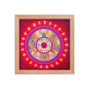 Huichol Yarn Painting Print • L - 093 - Huichol Arts