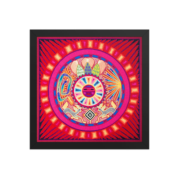 Huichol Yarn Painting Print • L - 093 - Huichol Arts