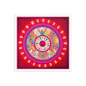 Huichol Yarn Painting Print • L - 093 - Huichol Arts