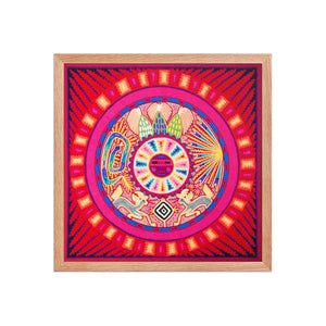 Huichol Yarn Painting Print • L - 093 - Huichol Arts