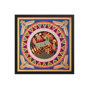 Huichol Yarn Painting Print • L - 094 - Huichol Arts