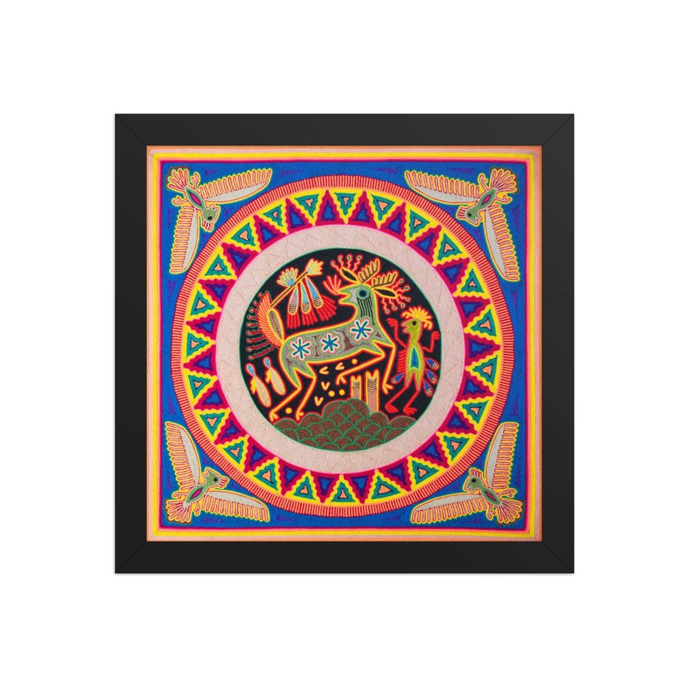 Huichol Yarn Painting Print • L - 094 - Huichol Arts