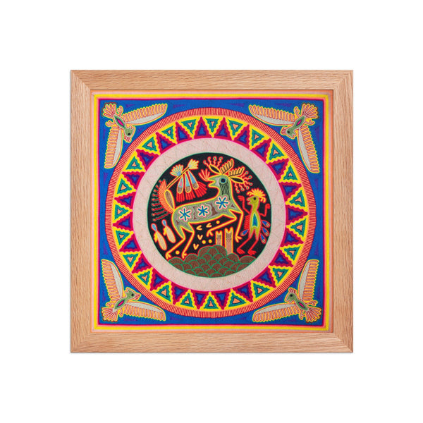 Huichol Yarn Painting Print • L - 094 - Huichol Arts