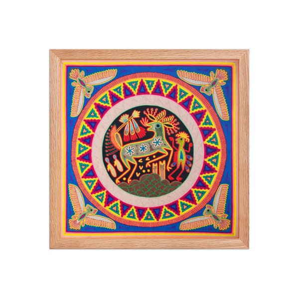 Huichol Yarn Painting Print • L - 094 - Huichol Arts