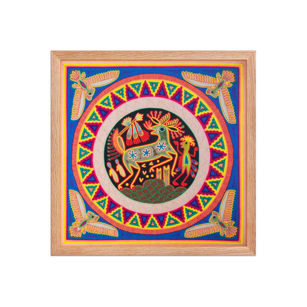 Huichol Yarn Painting Print • L - 094 - Huichol Arts