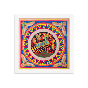Huichol Yarn Painting Print • L - 094 - Huichol Arts