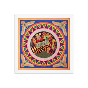 Huichol Yarn Painting Print • L - 094 - Huichol Arts