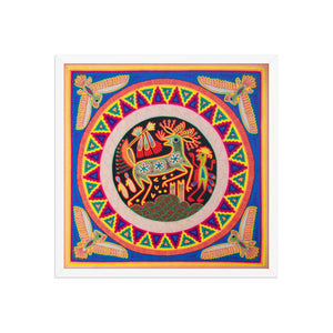Huichol Yarn Painting Print • L - 094 - Huichol Arts