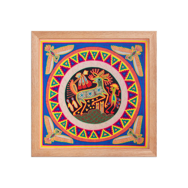 Huichol Yarn Painting Print • L - 094 - Huichol Arts