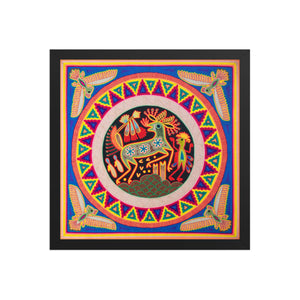 Huichol Yarn Painting Print • L - 094 - Huichol Arts