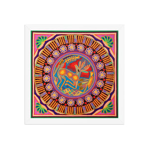 Huichol Yarn Painting Print • L - 095 - Huichol Arts
