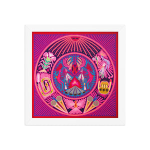 Huichol Yarn Painting Print • L - 096 - Huichol Arts