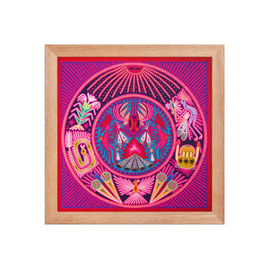 Huichol Yarn Painting Print • L - 096 - Huichol Arts