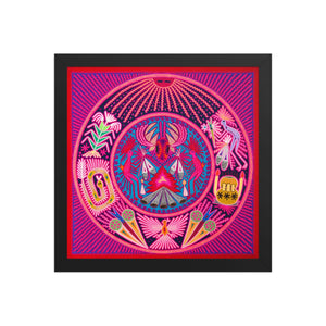 Huichol Yarn Painting Print • L - 096 - Huichol Arts