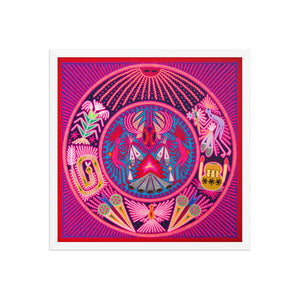 Huichol Yarn Painting Print • L - 096 - Huichol Arts