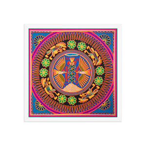 Huichol Yarn Painting Print • L - 097 - Huichol Arts