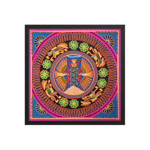 Huichol Yarn Painting Print • L - 097 - Huichol Arts