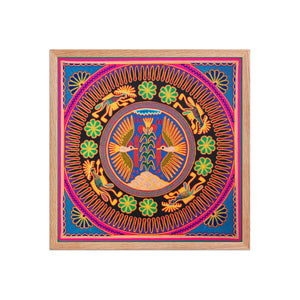 Huichol Yarn Painting Print • L - 097 - Huichol Arts