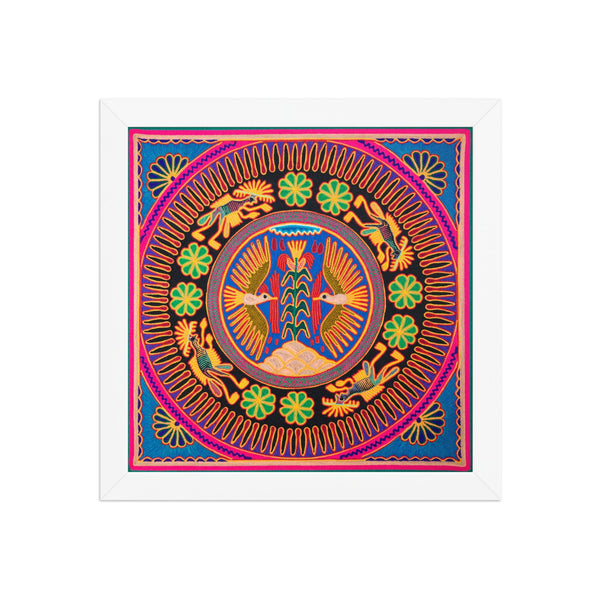 Huichol Yarn Painting Print • L - 097 - Huichol Arts