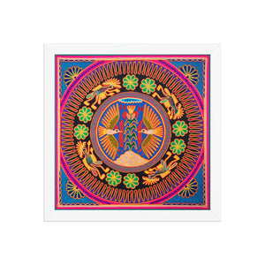 Huichol Yarn Painting Print • L - 097 - Huichol Arts