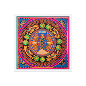Huichol Yarn Painting Print • L - 097 - Huichol Arts