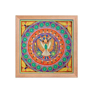 Huichol Yarn Painting Print • L - 098 - Huichol Arts