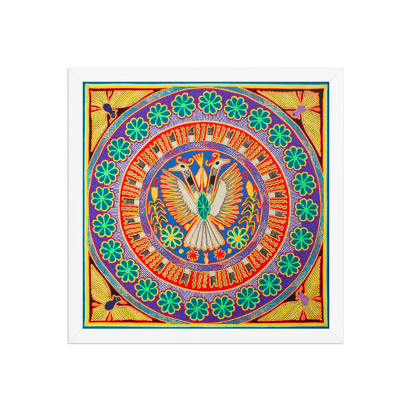 Huichol Yarn Painting Print • L - 098 - Huichol Arts