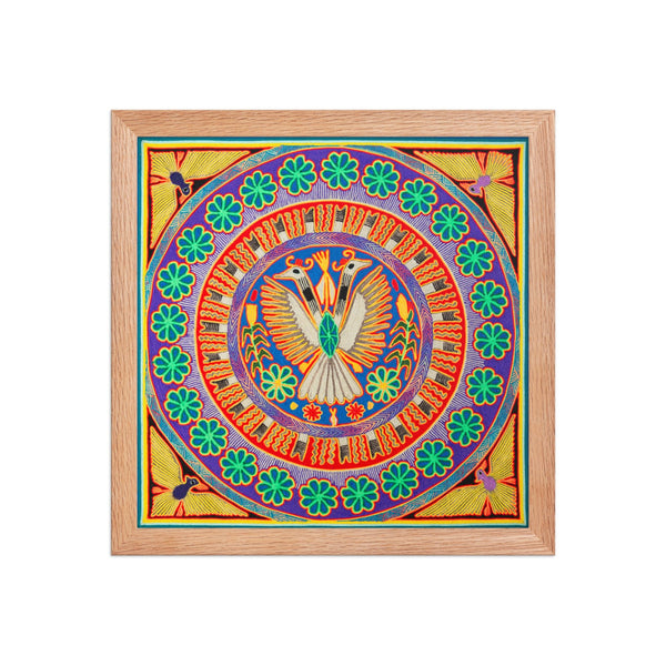 Huichol Yarn Painting Print • L - 098 - Huichol Arts