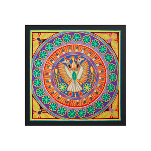 Huichol Yarn Painting Print • L - 098 - Huichol Arts