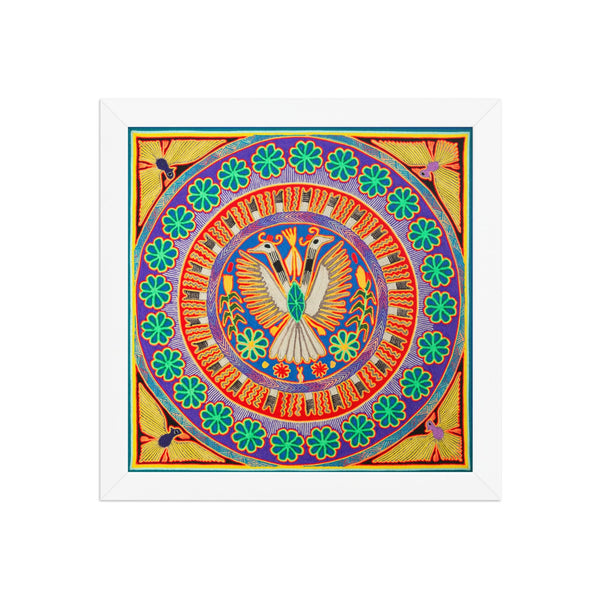 Huichol Yarn Painting Print • L - 098 - Huichol Arts