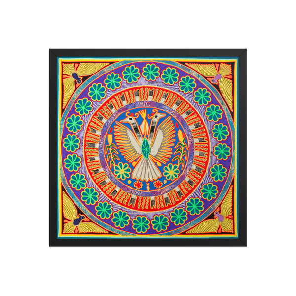 Huichol Yarn Painting Print • L - 098 - Huichol Arts