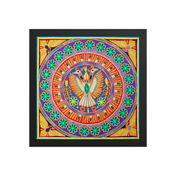 Huichol Yarn Painting Print • L - 098 - Huichol Arts