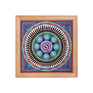 Huichol Yarn Painting Print • L - 099 - Huichol Arts