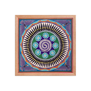 Huichol Yarn Painting Print • L - 099 - Huichol Arts