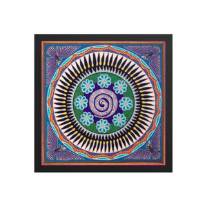 Huichol Yarn Painting Print • L - 099 - Huichol Arts