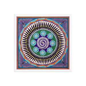 Huichol Yarn Painting Print • L - 099 - Huichol Arts