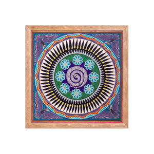 Huichol Yarn Painting Print • L - 099 - Huichol Arts
