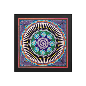 Huichol Yarn Painting Print • L - 099 - Huichol Arts