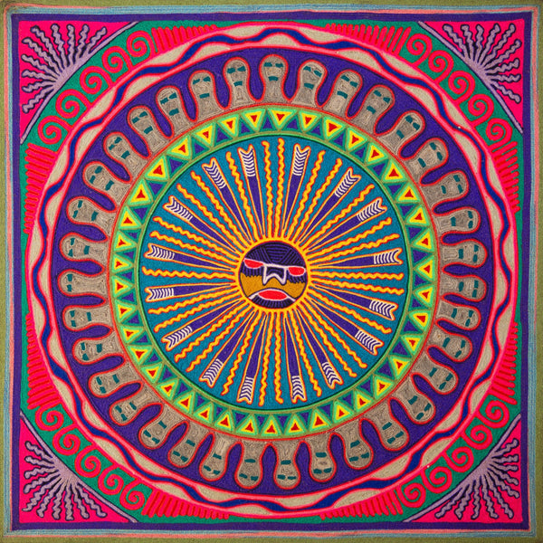 Huichol Yarn Painting Print • L - 100 - Huichol Arts