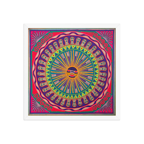 Huichol Yarn Painting Print • L - 100 - Huichol Arts